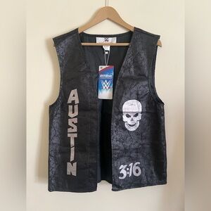 NWT Stone Cold Steve Austin Costume Vest ONLY Size M SOLD OUT